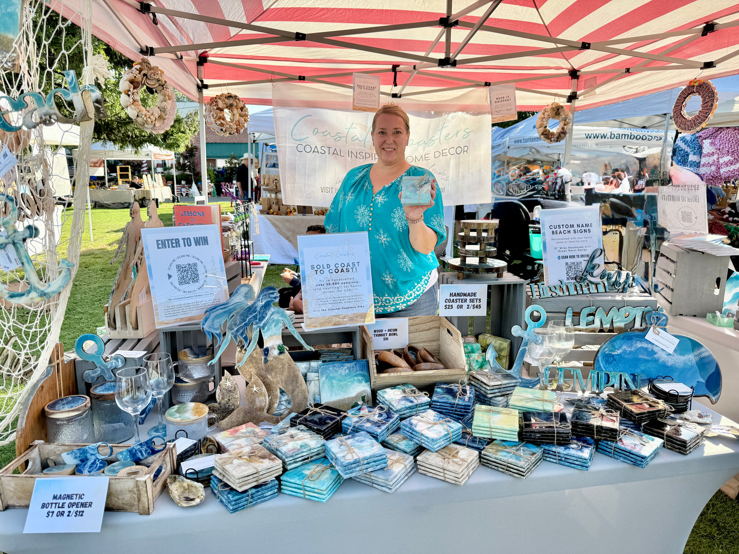 Jessica Lempin - Founder and creator of Coastal Coasters